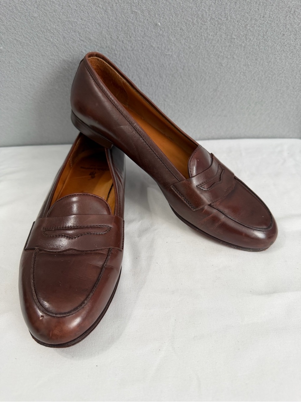 Vintage Ralph Lauren Leather Penny Loafers s7.5B Women’s Brown Preppy